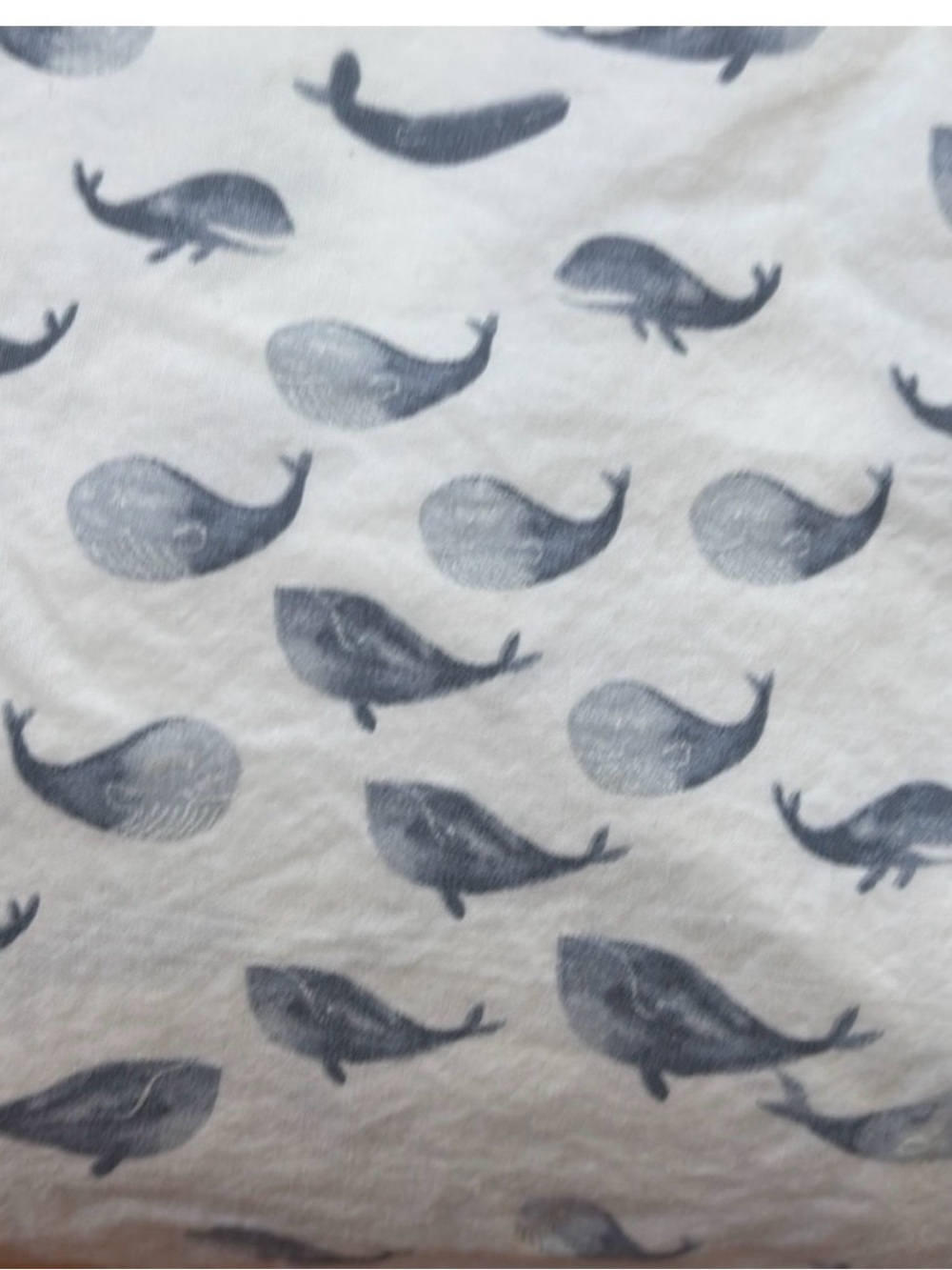 POTTERY BARN KIDS PBK *Crib* Organic Fitted Sheet Blue Watercolor Whale